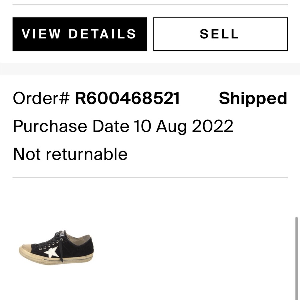 Golden Goose Black and Cream Women's Sneakers